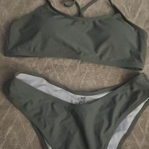 Olive Green Bikini Set